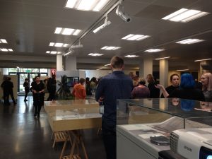 Opening of the Kingston University Research Week Exhibition, Knights Park campus