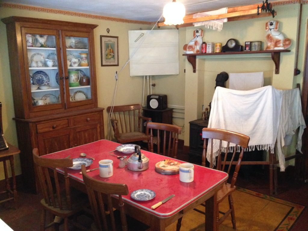 Mid-century Irish farmhouse kitchen reconstruction at the Irish Agricultural Museum