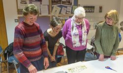 Project participants working with Anna Spearman in the NMI Country Life, January 2019